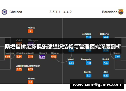 斯坦福桥足球俱乐部组织结构与管理模式深度剖析